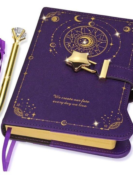 Other - Diary with Lock and Keys for Girls Gift Ideas, 360 Kraft Pages Journal for Women